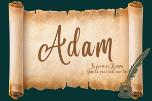 Prophète Adam dans le jardin